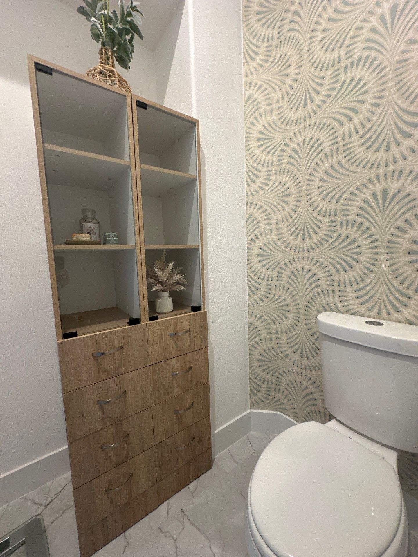 Palm Frond Powder Room