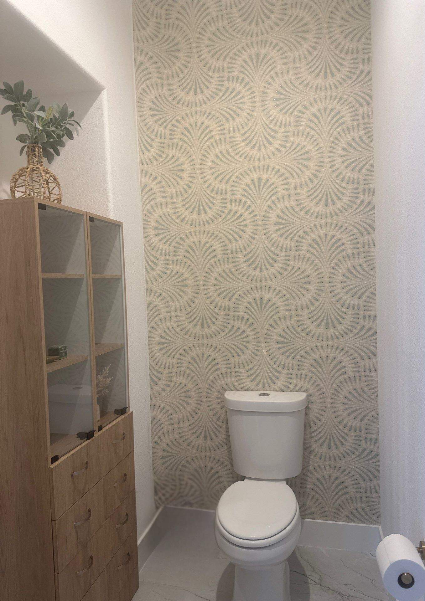 Palm Frond Powder Room