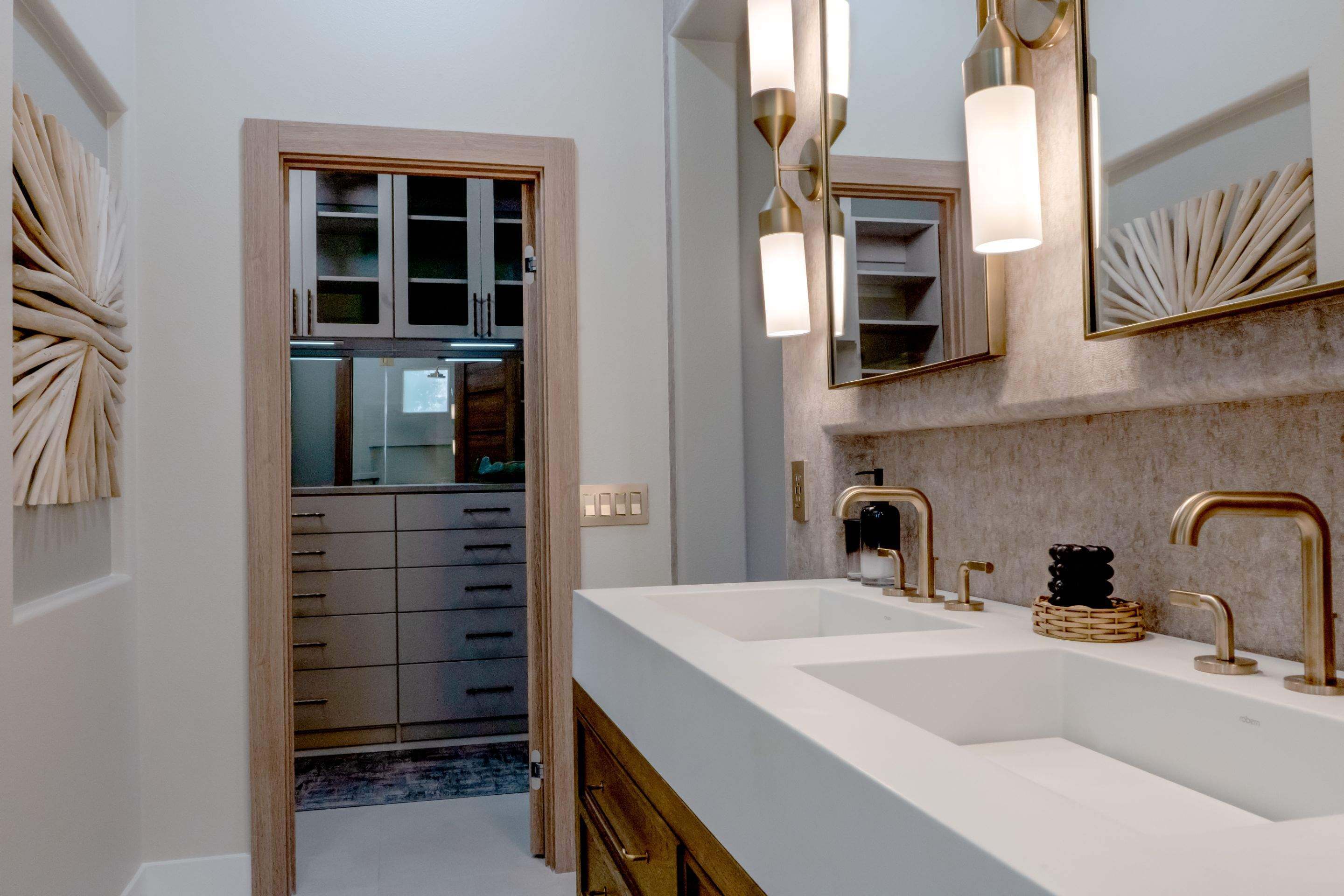 Brass Fixture Master Bath