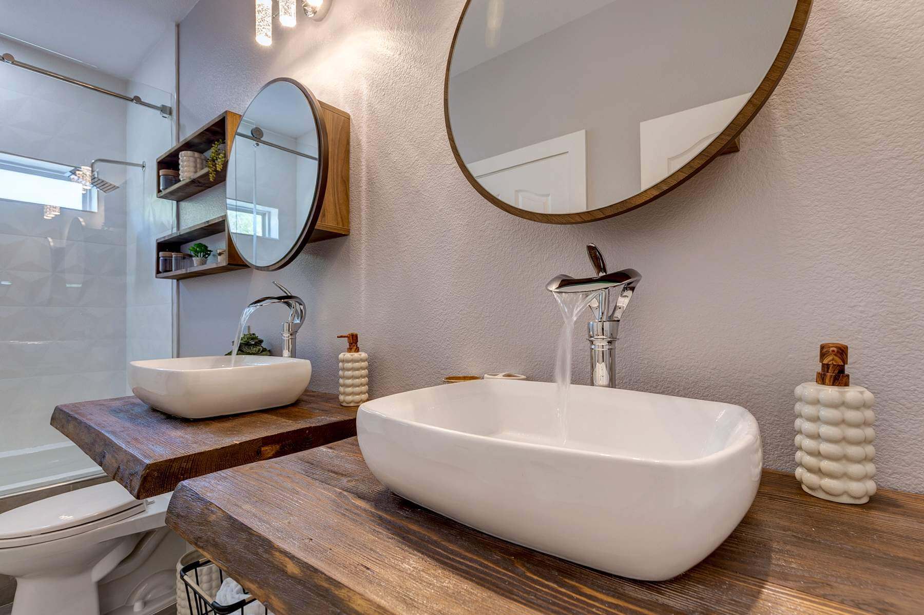 Vessel Sink Reclaimed Wood Vanity