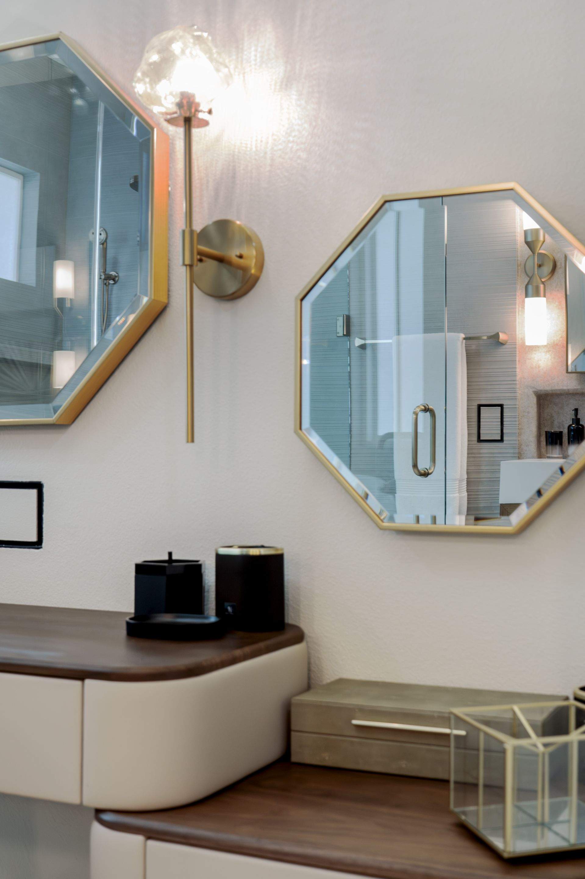 Octagonal Mirror Vanity