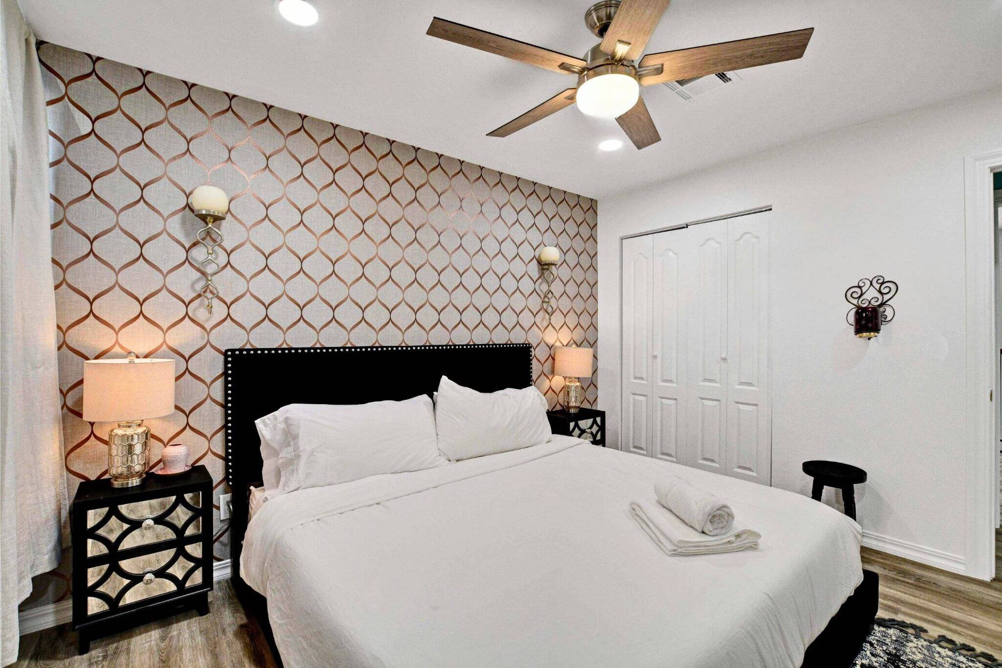 Moroccan Tile Accent Bedroom