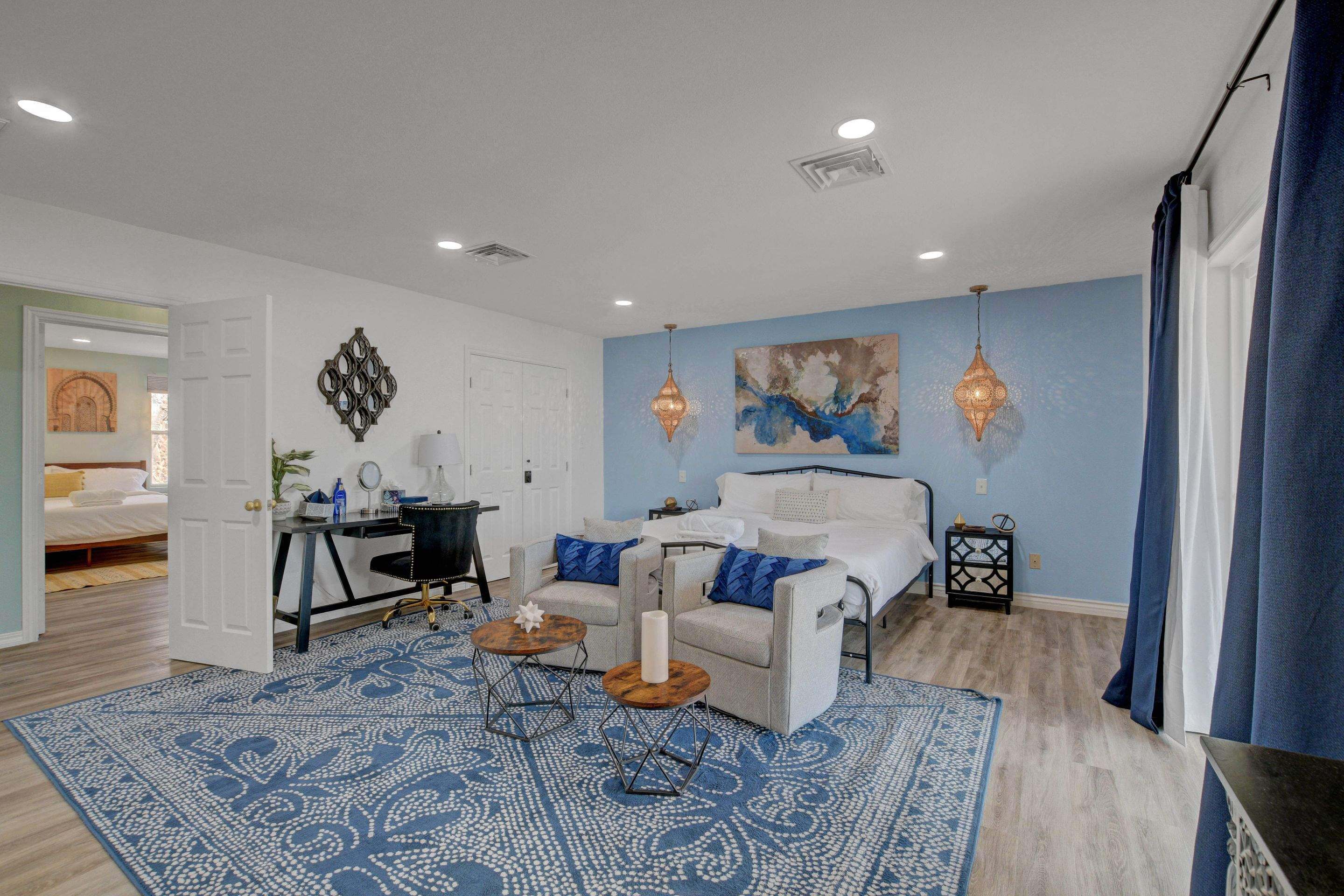 Blue Moroccan Master Suite