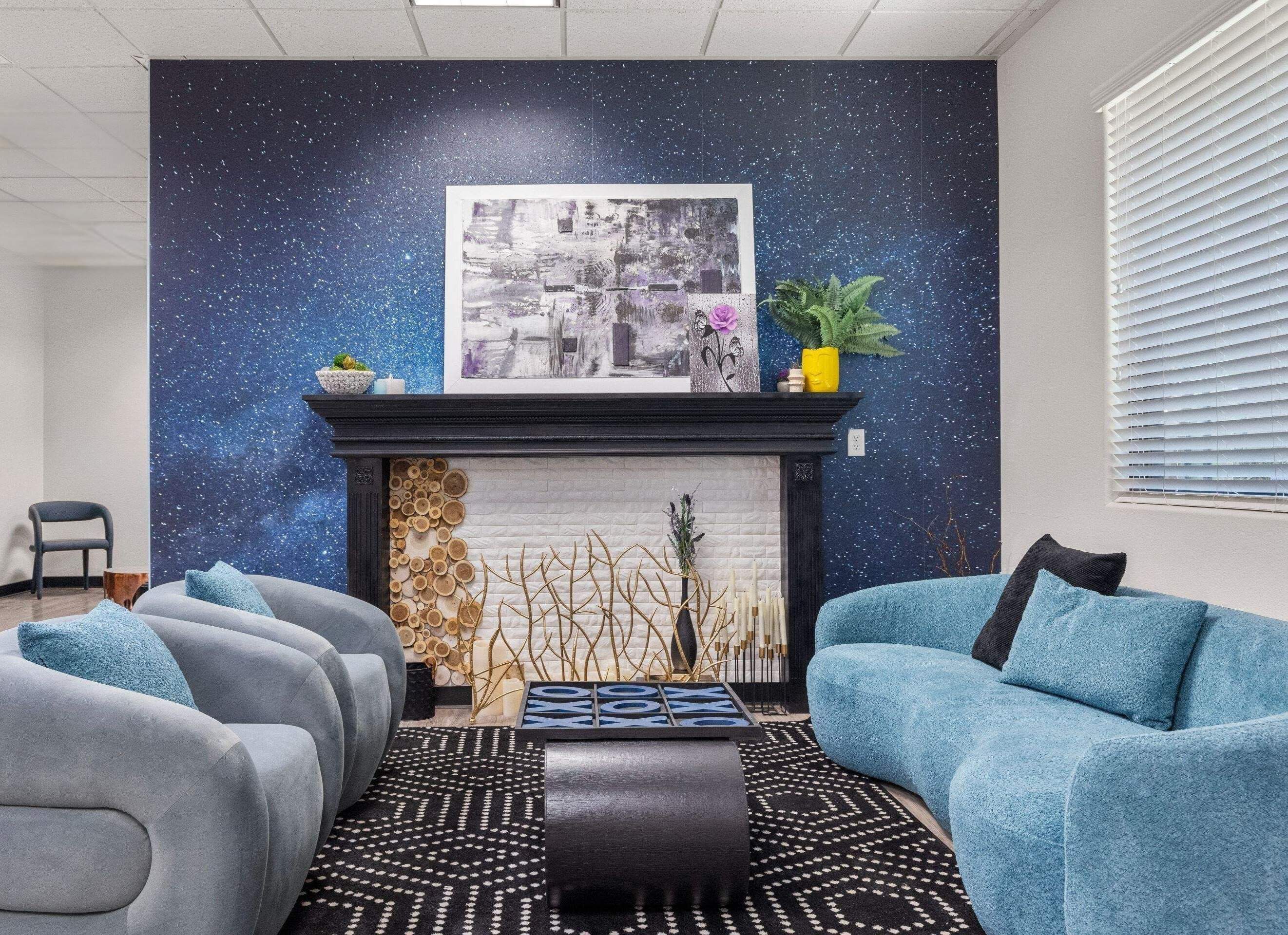 Galaxy Fireplace Lounge