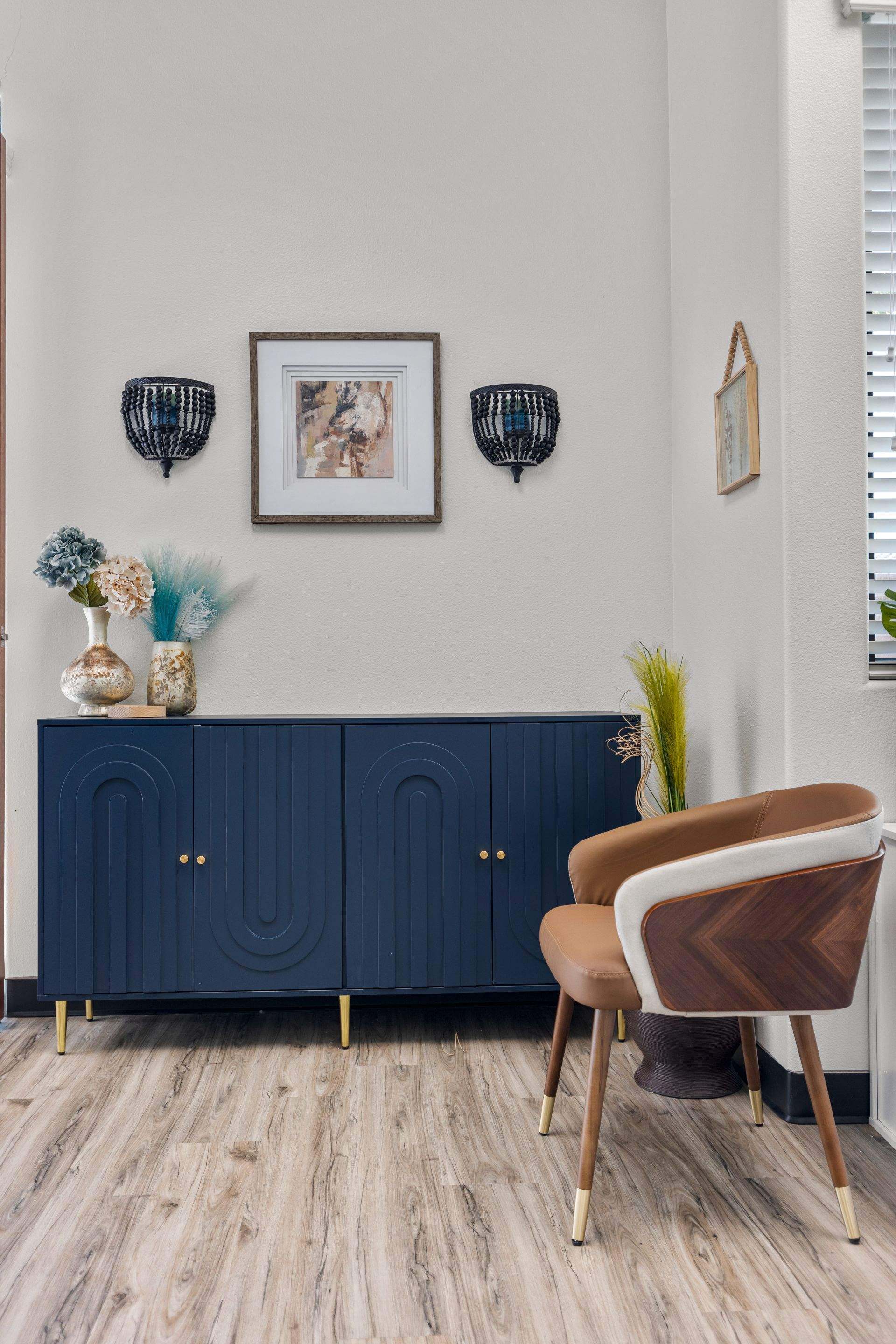 Navy Credenza Accent Nook