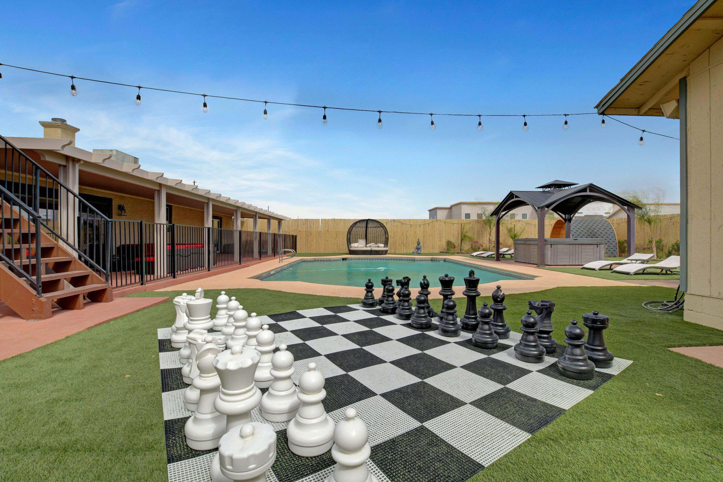 Giant Chess & Pool Yard