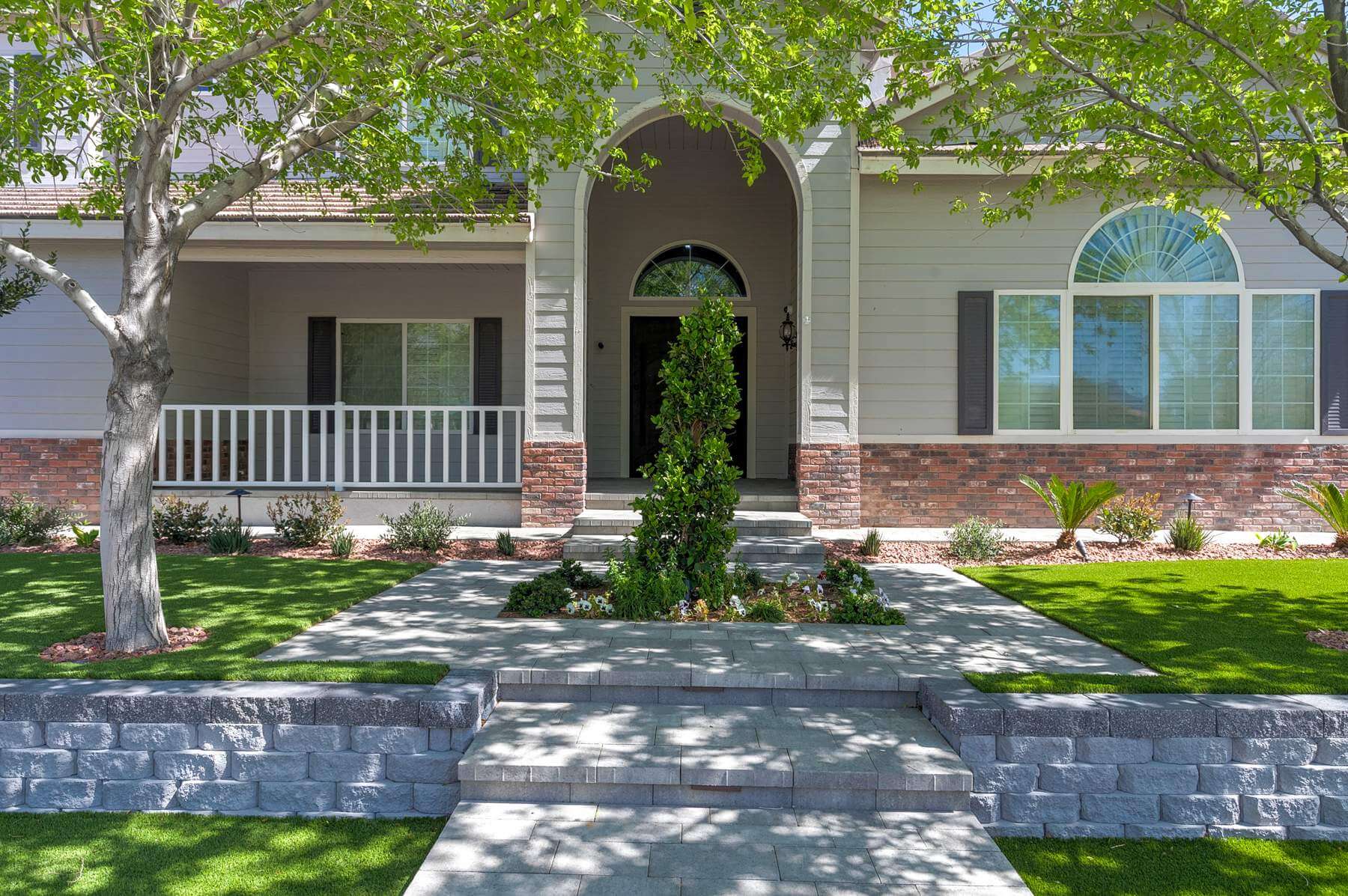Classic Front Porch & Walkway